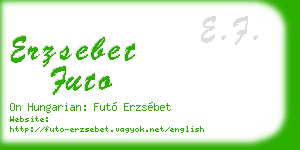 erzsebet futo business card